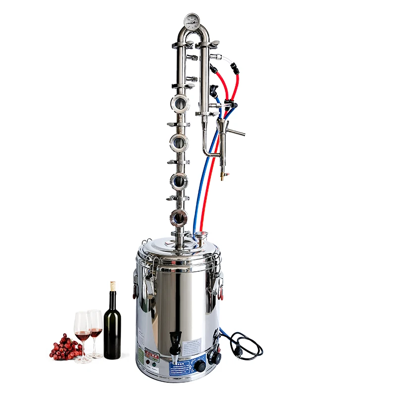 33L  Electric Household Type Brandy  Rectification Reflux Column Still Still Extractor