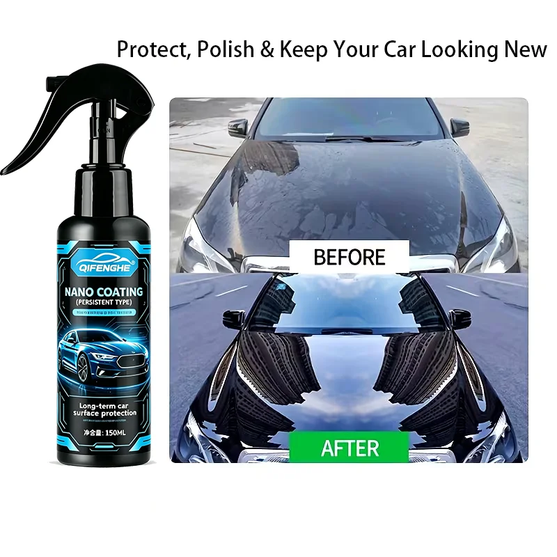 Nano Coating Persistent Type Long-Term Car Surface Protection Convenient Fast Application Specular Gloss Finish Lasting Shine