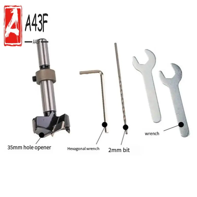 

A43F-35Mm Hinge Boring Jig Kit Concealed Hinge Drilling Guide Jig - Aluminum Alloy Hinge Hole Opener Template Puncher Locator