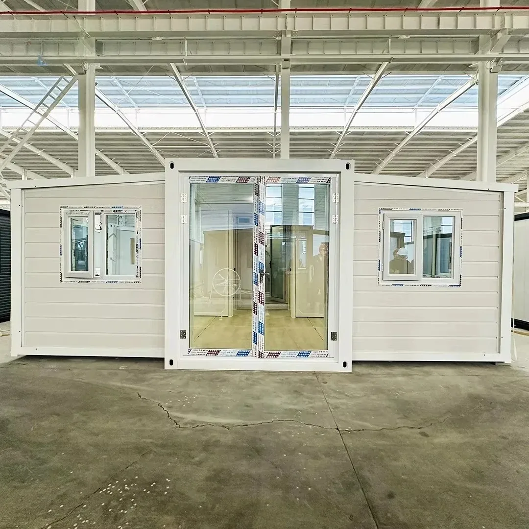 20ft Expandable 37m2 Steel Prefabricated Shipping Container House Soundproof Fireproof Portable Modular Buildings 2 Bedrooms