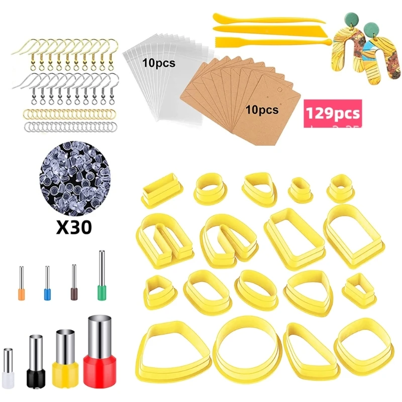 

Creative Polymer Clay Earring Making Mold Professional Jewelry Accessory Moulds Handcraft Tool for Fashion Enthusiasts