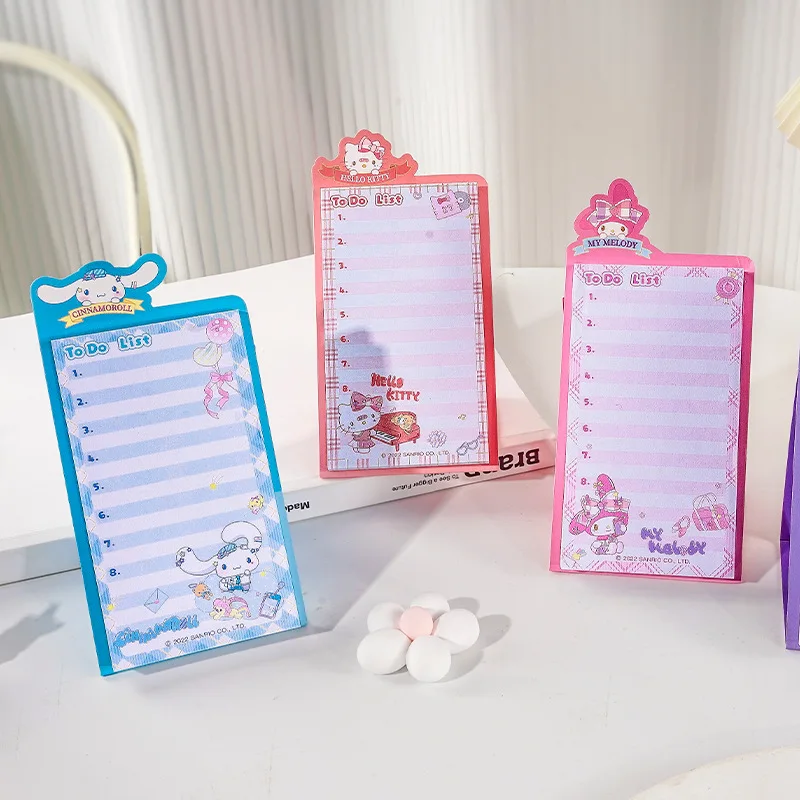 60 Pages Kawaii Japanese Cartoon Memo Pad To do list Standable Note paper Diary DIY Decorative Stationery School Office Supplies