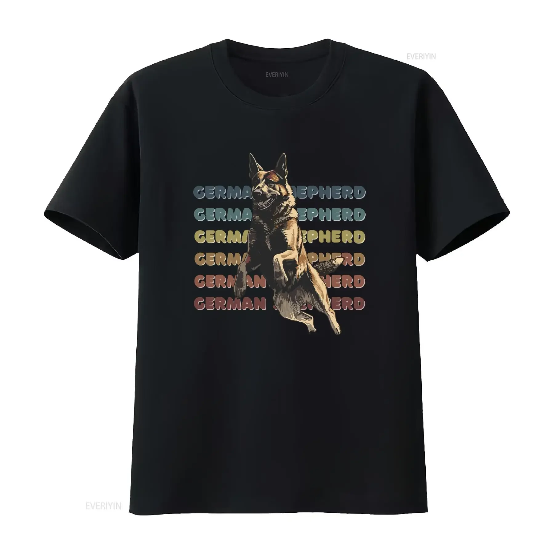 Retro German Shepherd T Shirt Colorful Dog GSD Faded Vintage IGP Schutzhund PSA Mondio Bite Sports Working line tee vintage