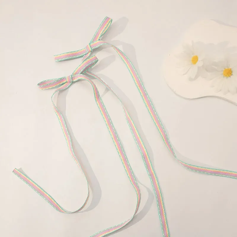 

Korean Hair Bow Hairpin For Women Girls Ribbon Long Tassel Hair Clips Colorful Bow Top Clip Female Hair Accessories Gifts