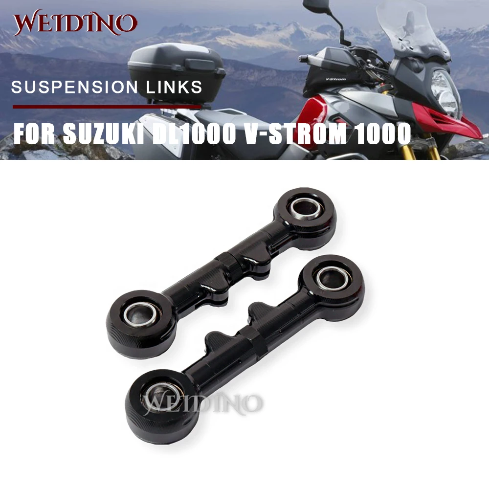 Rear Lowering Suspension Links Rod Aluminum Motorcycle Accessories For Suzuki DL1000 V-Strom 1000 2002-2023