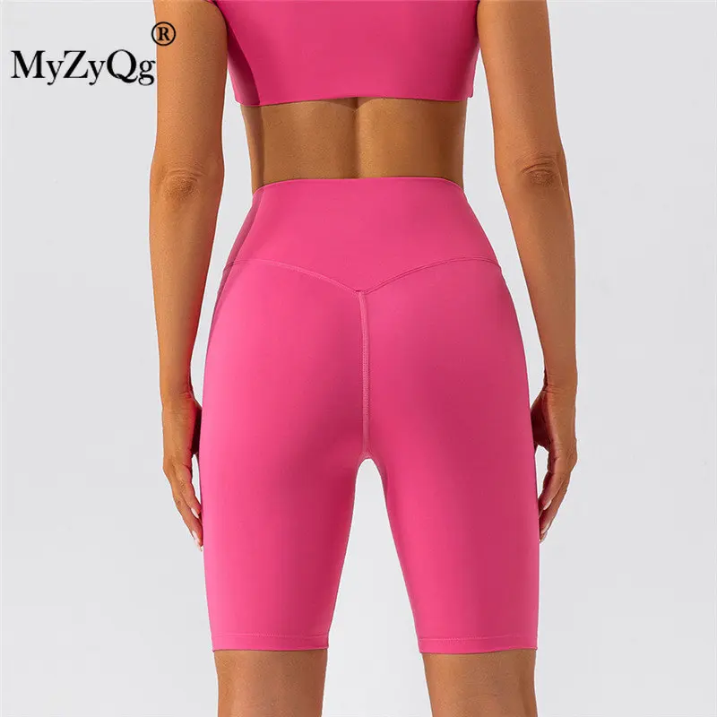 

MyZyQg Women Yoga Shorts Five Points High Waist Buttock Lifting Speed Dry Sports Riding Tight Running Pilate Gym Short Leggings