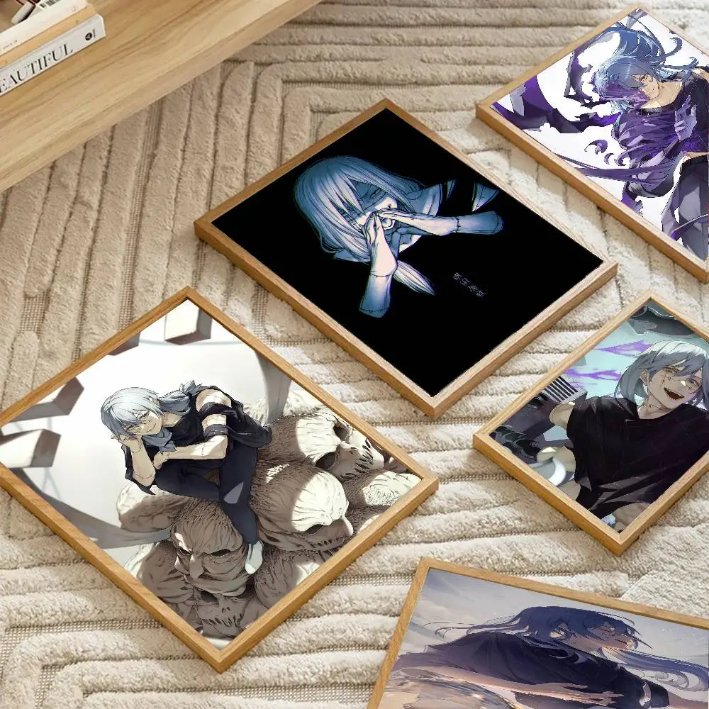 M-mahito Jujutsu Kaisen Anime Poster Art Sticky Wall Waterproof Home Living Room Bedroom Bar Aesthetic Decoration