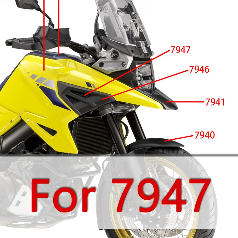 WOLFLINE Front Headlight Inner Side Cover For SUZUKI V-strom 1050 DL1050 2020-2022 Front Air Intake Side Cowl Fairing Panel