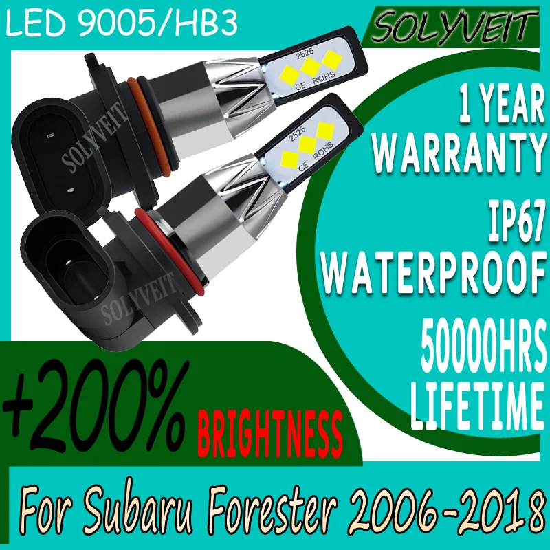 

waterproof IP67 Enhanced Night Driving Visibility LED High Beam For Subaru Forester 2006 2007 2008 2009 2010 2011 2012 2013-2018