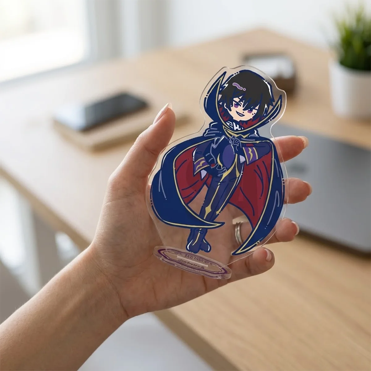Anime Code Geass 10cm Acrylic Stand,Otaku Gift,Lelouch Suzaku,Anime Shooting Display Props,Xmas Souvenir Keychain