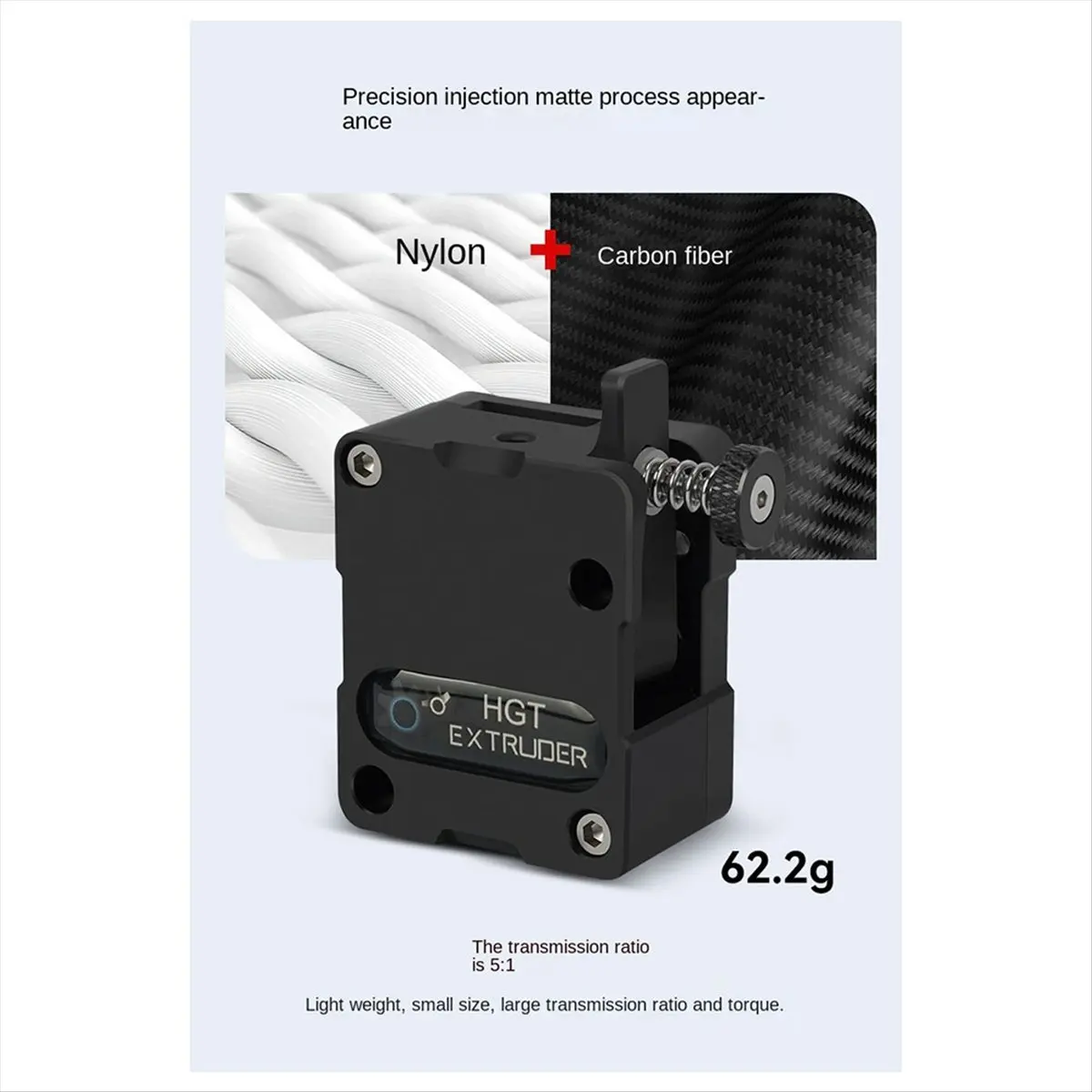 A43M HTG Double Gear Reduction Extruder High Precision Feeding Flexible Filament Available 3D Printer Parts for CR-10 Ender-3
