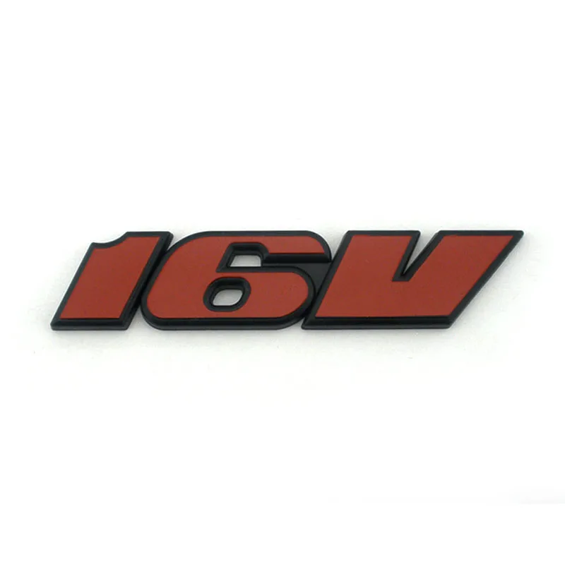 82mm Plastic Red Color 16V Emblem Rear Trunk Car Logos for Golf III Corrado Car Accessories