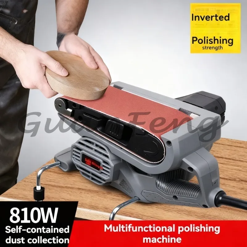Portable 220V Belt Sander, Planar Sander for Surface Grinding and Material Finishing Tasks