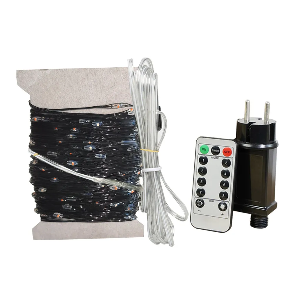 30M/60M Purple & Orange Halloween Lights Decorations 300/600 LED Halloween String Lights Plug Operated for Home Indoor Halloween