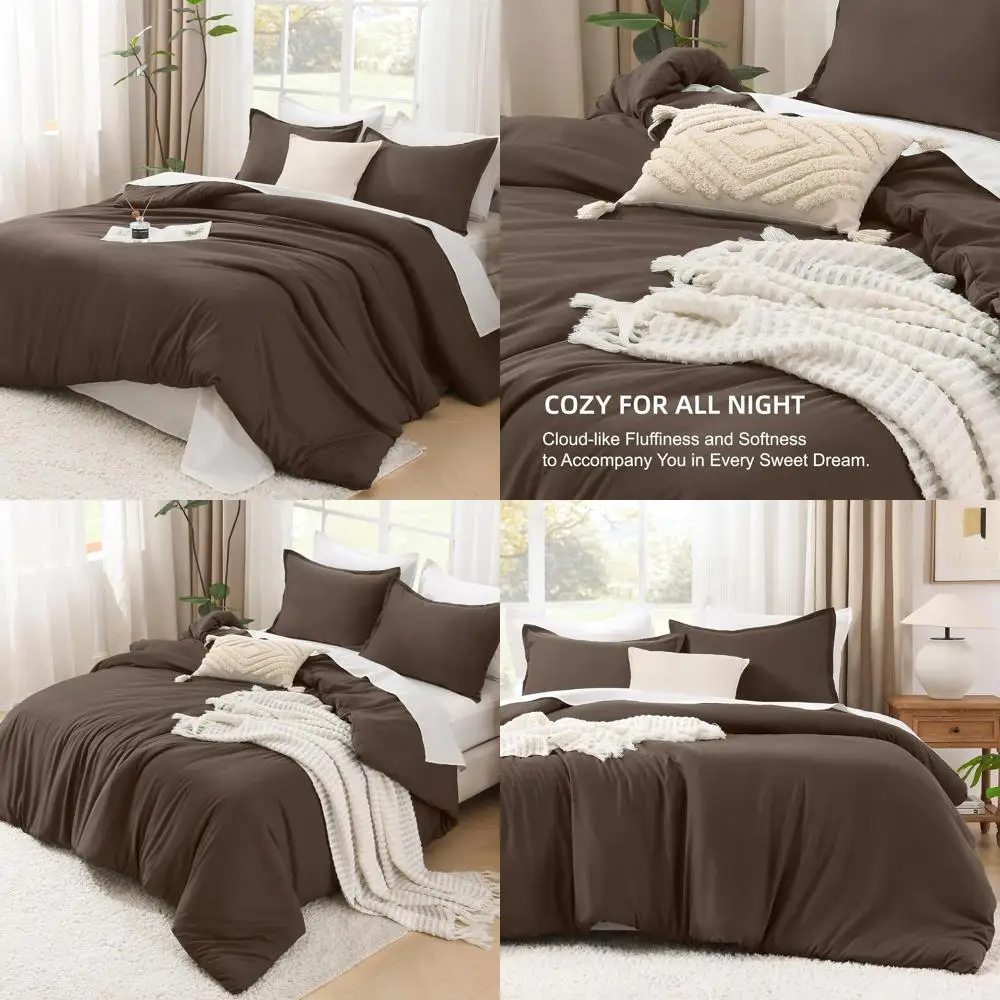 

Негабаритный комплект одеял Queen — легкое однотонное постельное белье из трех предметов с пушистым одеялом и 2 наволочками, всесезонное (98x98 дюймов)