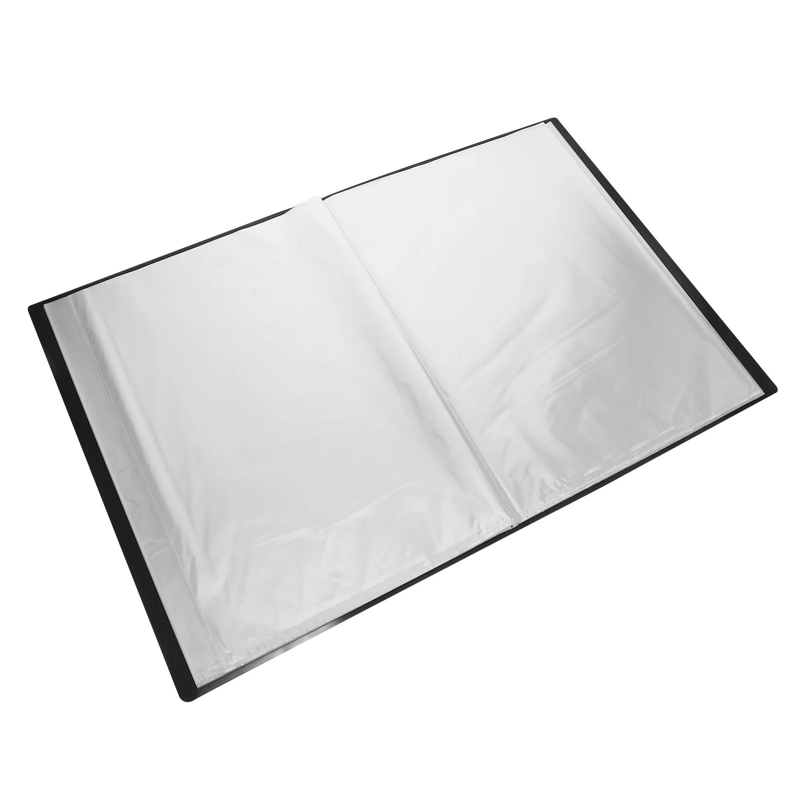 

Plastic Portfolio File Organizer Clear Sleeves Presentation Book PP Material Large Capacity Document Organizer A3