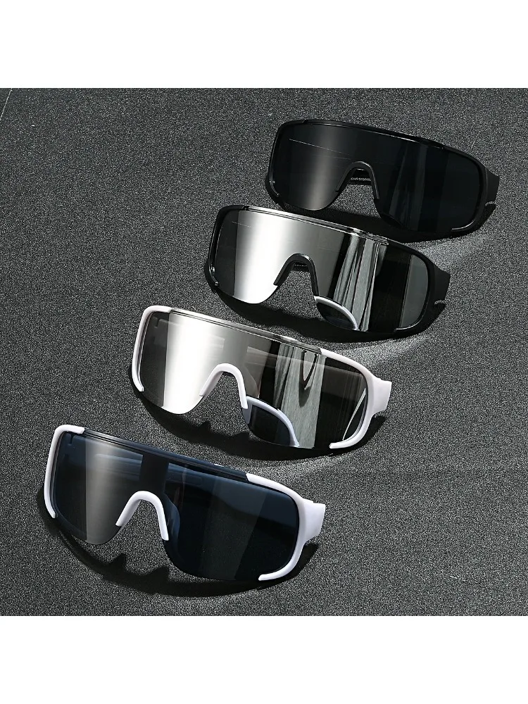 AliExpress SHUKUI 4PCS Y2K Cycling Driving Sunglasses Windproof Glasses for Men Women Retro-Reflective Sheeting Lens Road Riding Sport Glasses UV