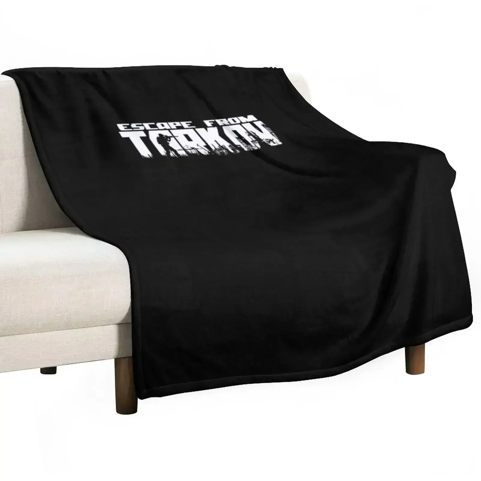 Escape From Tarkov Logo Throw Blanket Flannel Sleeping Bag Camping Sofa Throw For Sofa Thin Thin Blankets