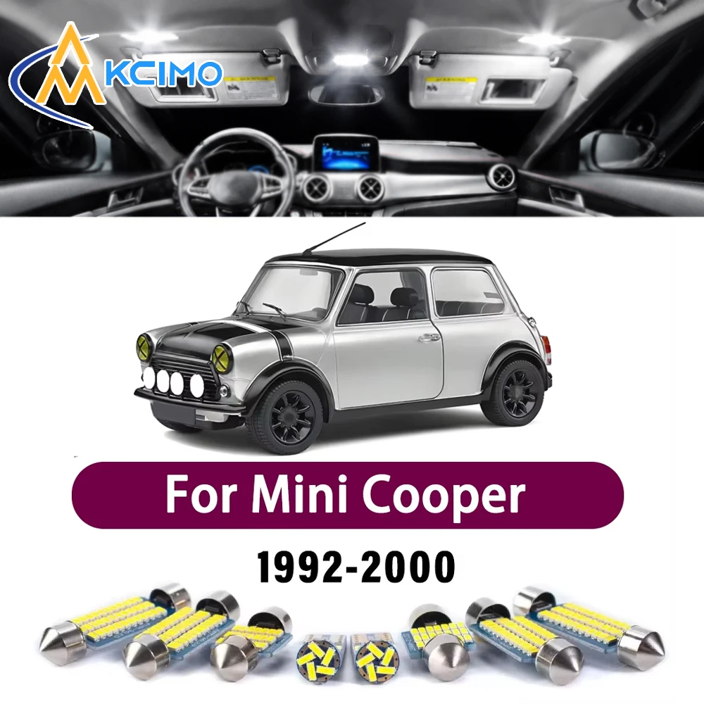 LED Canbus Interior Reading Dome Vanity Mirror Light Kit For Mini Cooper 1992-2000 Premium Easy Install Bright Error-Free Lights