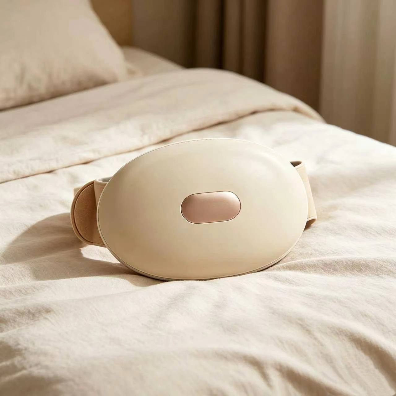 Abdominal Massager 3 Rotating Nodes, Smart Heat Vibration, Digestion Care, Upgraded Tummy Rubbing Machine, Stomach Massager