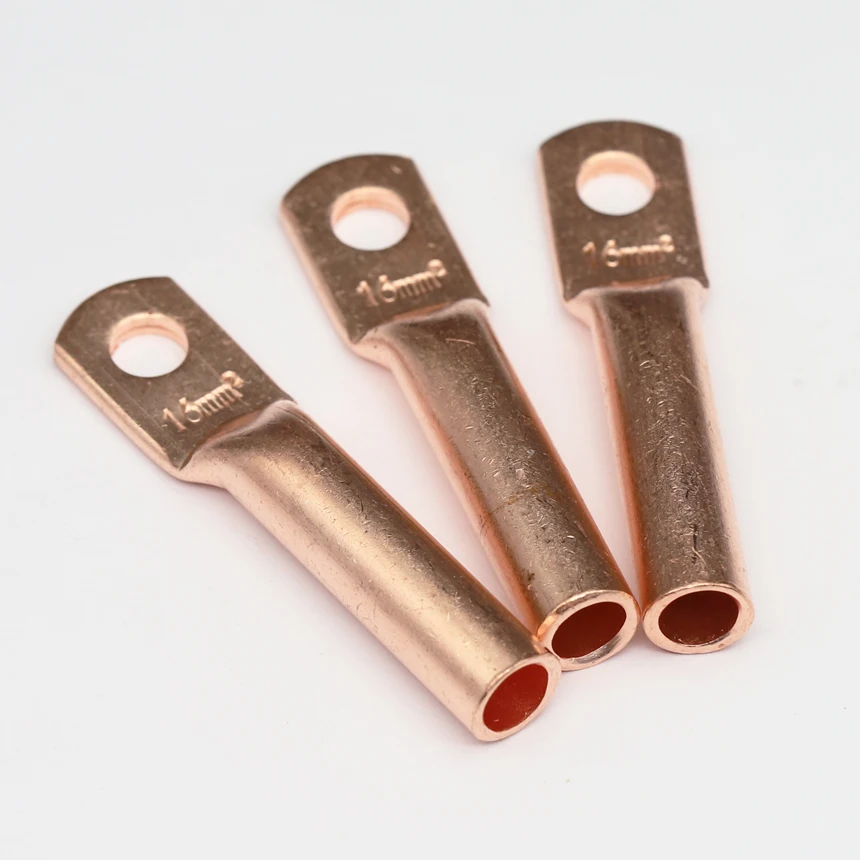 DTG Copper Oil-Plugging Electrical Power Cable Wire Screw Hole Tube Tubular Lug Connection Connector Cord End Crimping Terminal