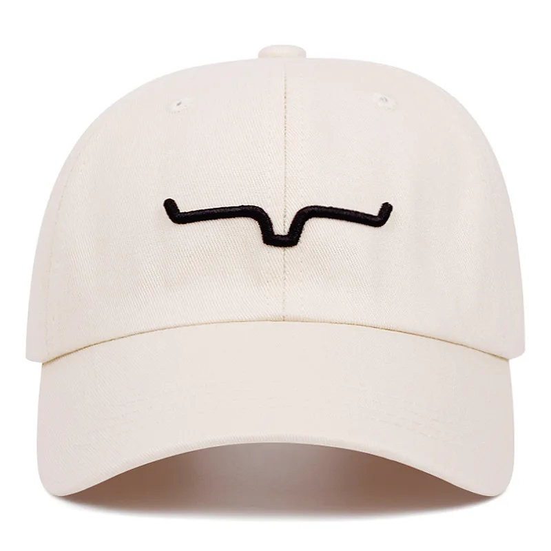 Fashion Simple Best-selling Horn Embroidered Baseball Cap Outdoor Sports Soft Peak Duck Bill Hat Cross-border Breathable Sun hat
