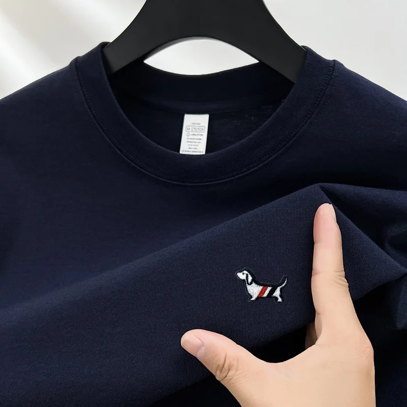 100 القطن الفاخرة جودة الرجال س الرقبة تي شيرت الصيف رائعة الكلب طباعة ملابس بأكمام قصيرة تنوعا الاتجاه غير رسمي الملابس الرجالية #5