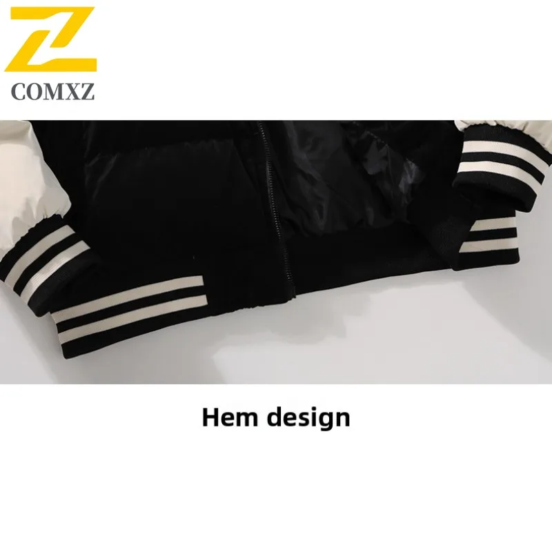 Men Winter Hooded Windbreaker with Fur Trim Thickened Fleece Lining Waterproof Windproof Loose Fit Thermal Coat Outdoor Jacket