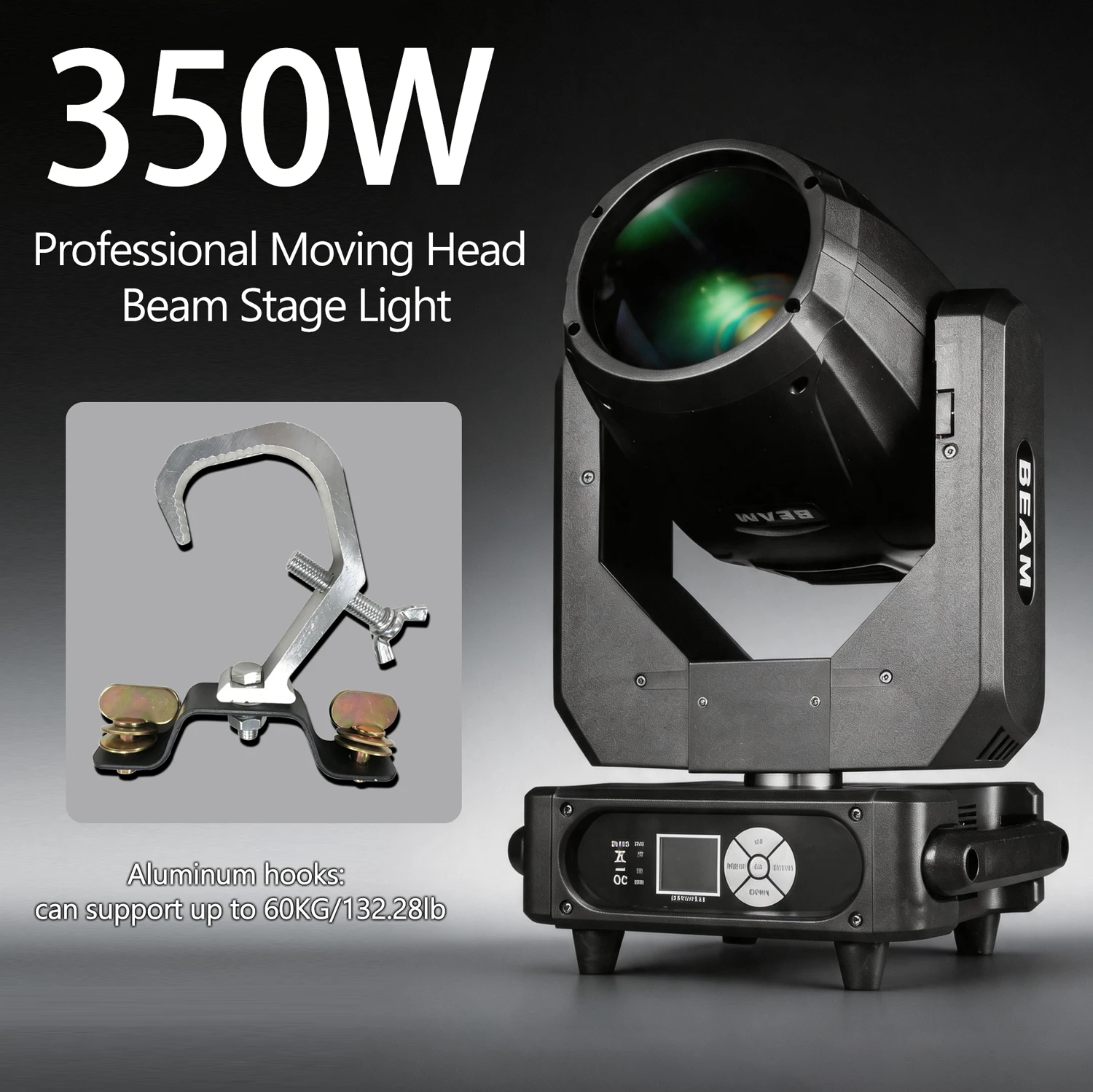 

Moving Head Light 350W Beam Stage Lights DJ Lights 17 Gobos 15 Colors DMX512 PrismRainbow Effect Spotlights Sound Activtaed For