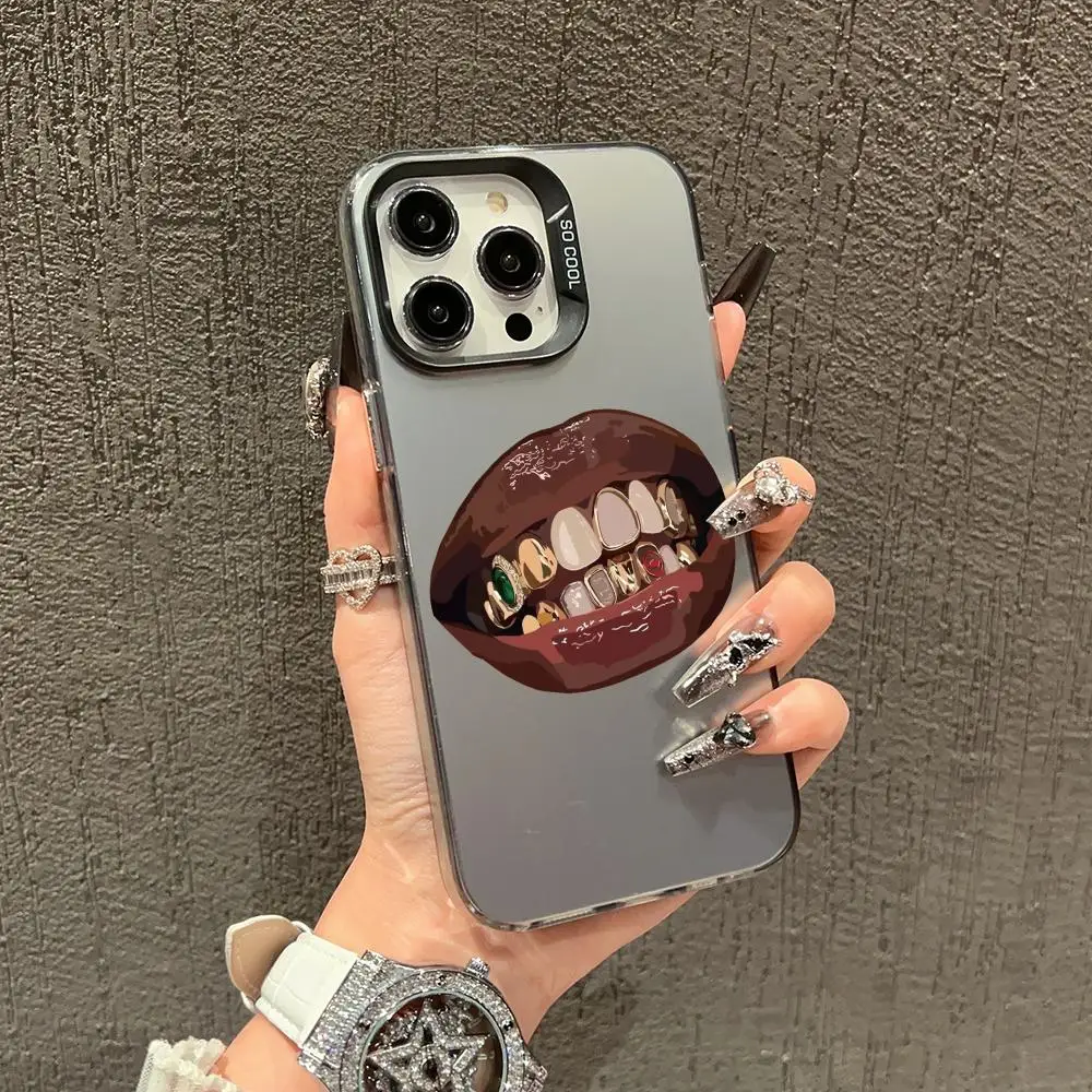 

This sexy lip phone case is suitable for iPhone 17 16 15 14 13 12 11 Pro/Max/Plus anti drop and shockproof back cover