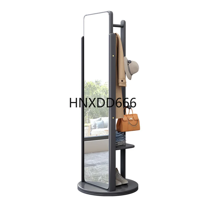 

Solid wood full-length mirror hanging hanger integrated full-body mirror