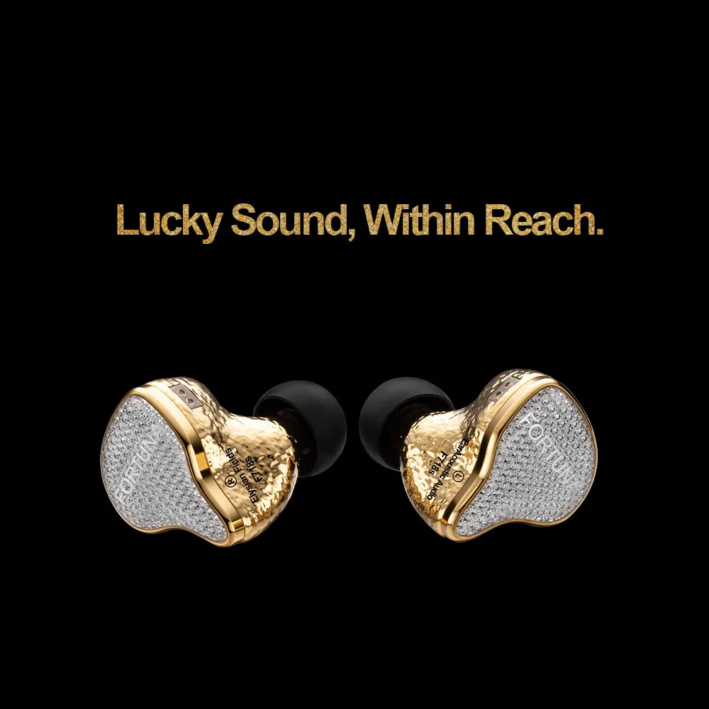 

EarAcoustic Audio FORTUNA-F718S HiFi In Ear Monitor Earphone 8.30mm Dual-magnetic Circuit Dual-chamberTitanium Dome DD 4.4mm