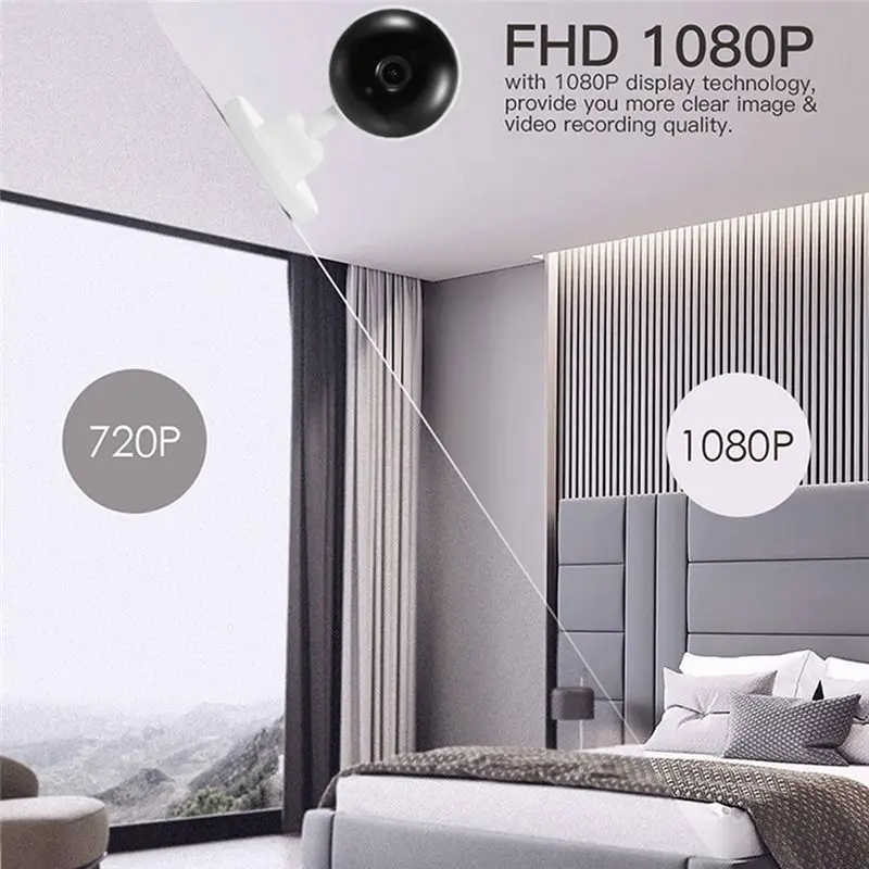Essential Indoor Wifi Tuya Camera, Baby Monitor, Smart Life Home Security Wireless Mini Camera, IP CCTV, Two Way Audio EU Plug view 5