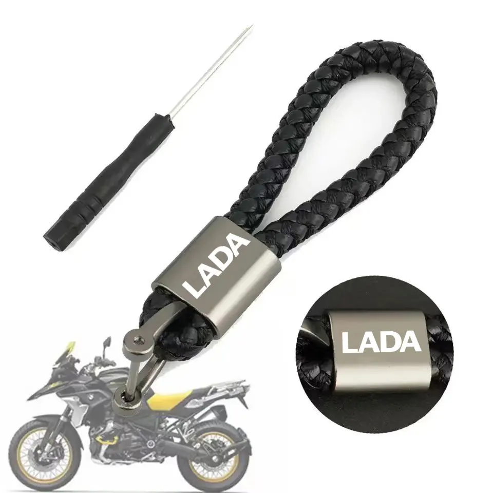 Autozubehör Geflochtenes Seil Schlüsselanhänger Metall Schlüsselanhänger für Lada Samara 2109 Largus Priora Xray Cross 2112 2114 Granta Vesta Niva