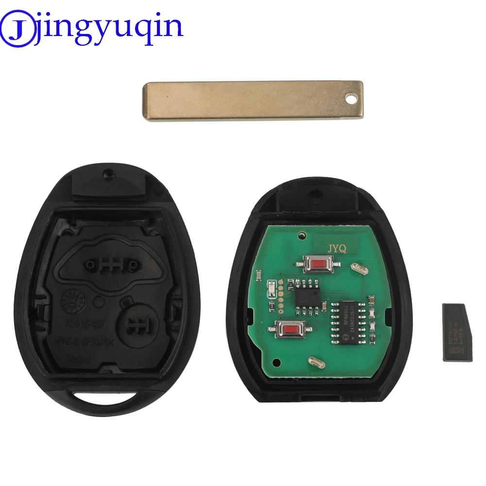 jingyuqin Remote Car Key 315/433Mhz PCF7931 For Bmw Mini Cooper R50 2005 For Land Rover 75 MG ZT 2 Buttons