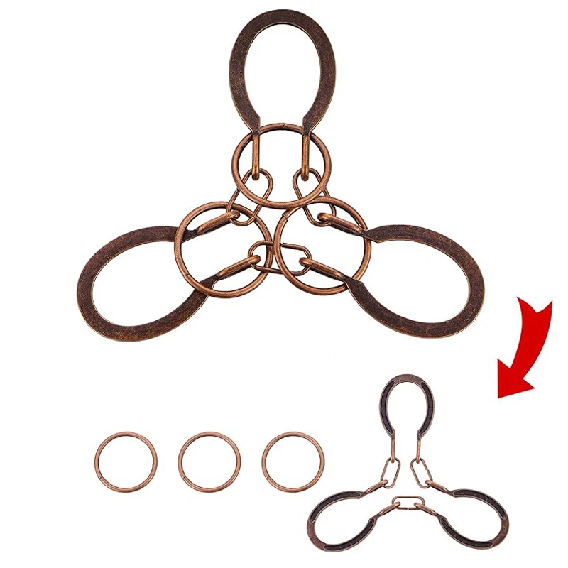 Difficulty Level Classical Metal Horseshoe Puzzle  Brain Teaser Disentanglement Mind IQ Logic Test Educational Toys Kids Adults