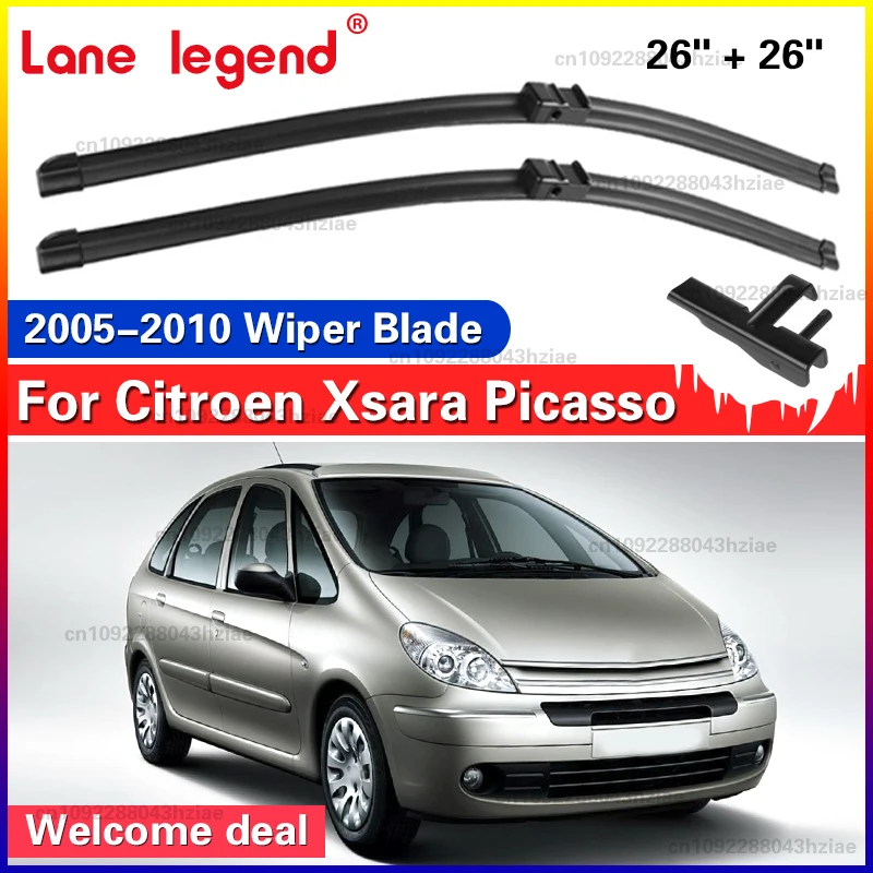 Für Citroen Xsara Picasso 2005-2010 Wischer Front Wischer Klingen Windschutzscheibe Windschutz Fenster Pinsel 2006 2007 2008 2009 26 "+ 26"