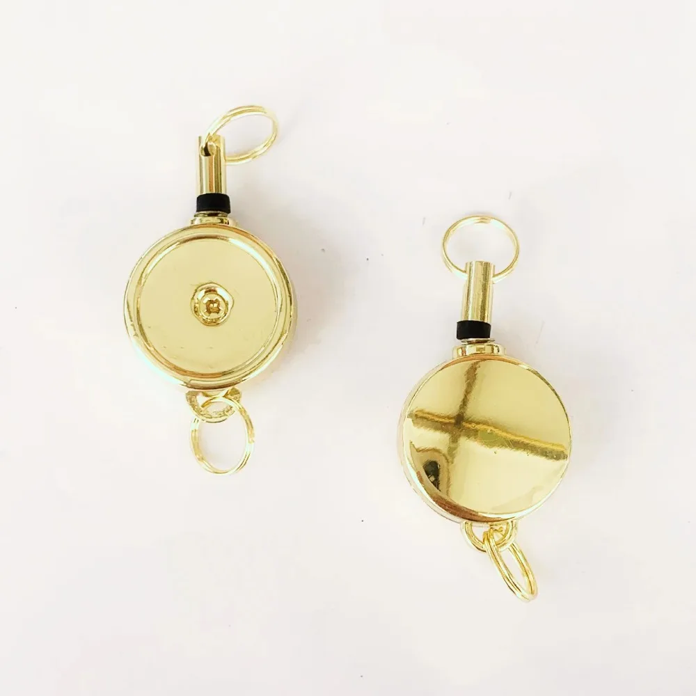 Telescopic Retractable Key Chain Anti-theft High Elasticity Recoil Key Ring ID Card Holder Stretching Rope Telescopic Key Chain