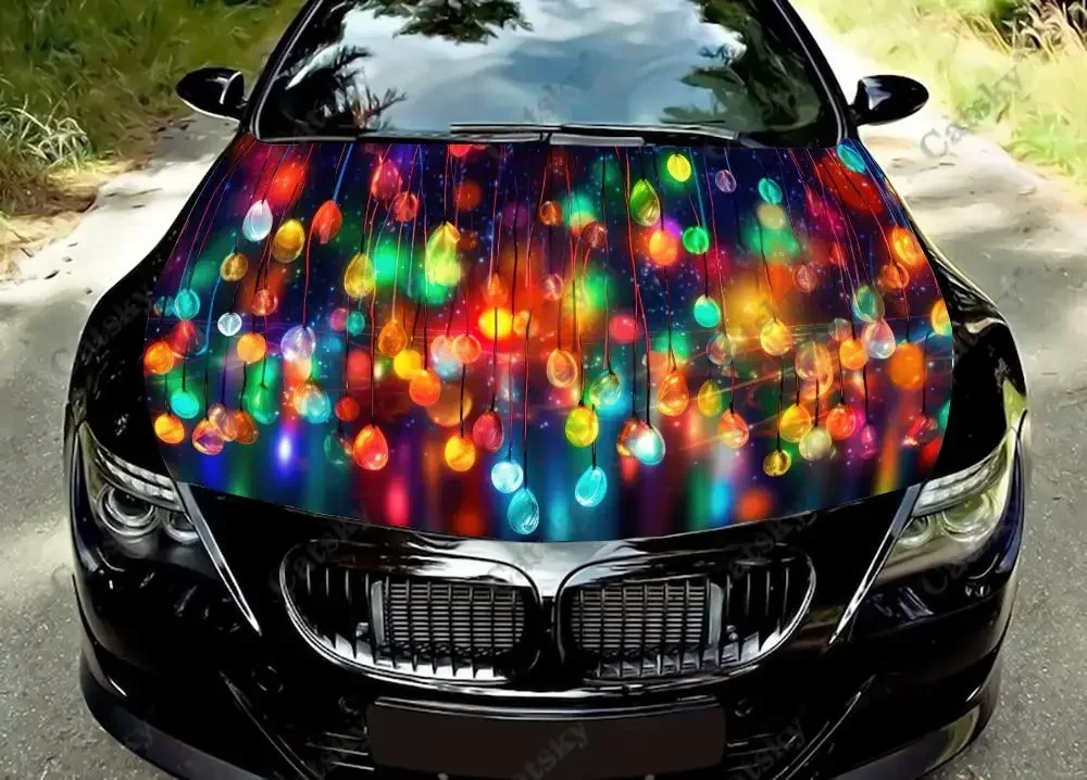 

Twinkling String Lights Art Car Hood Decal Truck Decals Vinyl Sticker Graphic Wrap Stickers Trucks Cars Bonnet Vinyls