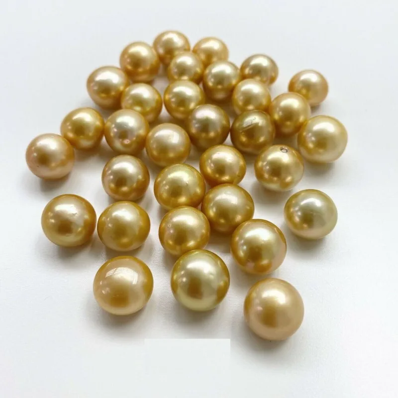 

Golden South Sea Pearl Bulk Undrilled Round Shape 11-13mm Pearl 1 Piece -
