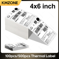 4x6 Inch Direct Thermal Labels 500/100 Labels Per stacked -Strong Adhesive Labels Resistant to Water & Grease For shipping Label
