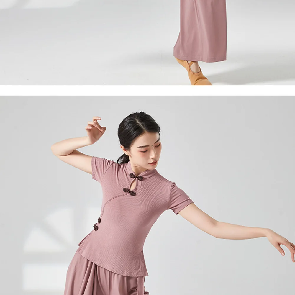 Loose Gauze Dance Pants Comfortable Wide Leg Trousers For Folk Classical Modern Stage Performance Adult Training Bottoms