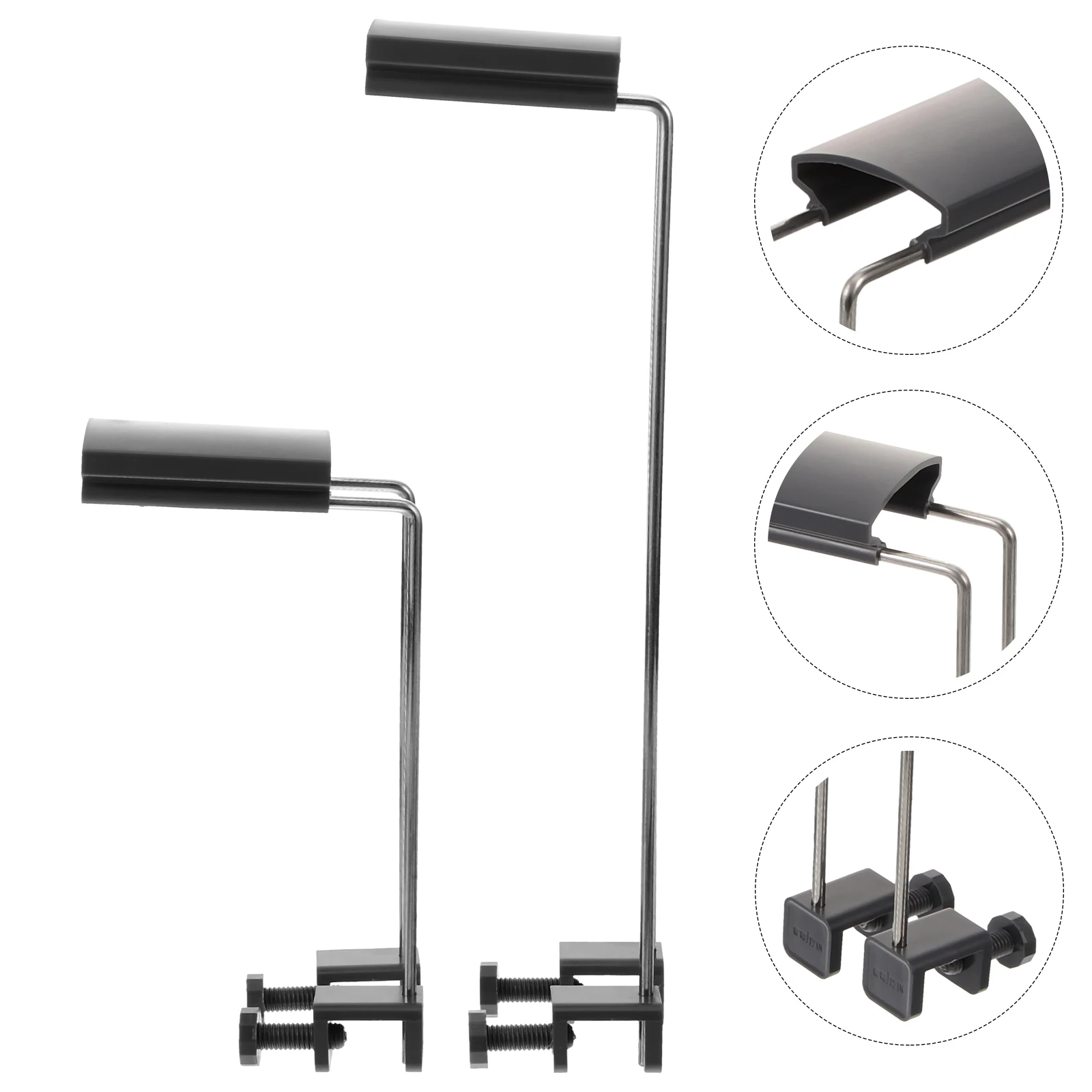 

2 Pcs Aquatic Lamp Bracket Fish Tank Aquarium Light Riser Decorations Accessories for Stand Mount Brackets Holder Kit