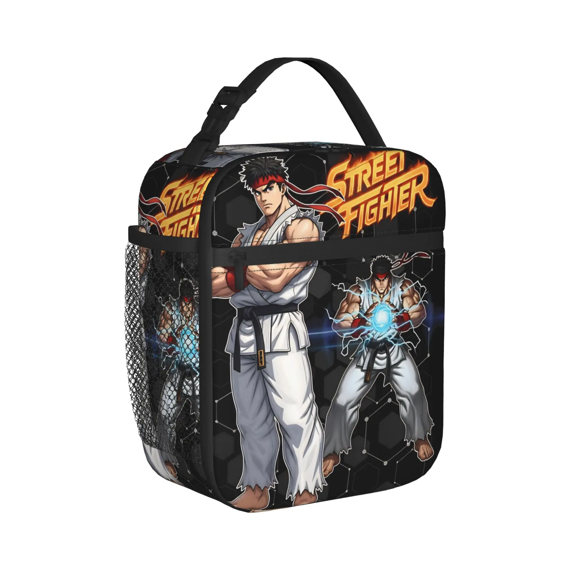 Insulated Lunch Bag Streets Fighters RYU Movie 2026 Merch  Storage Food Box Ins Style Cooler Thermal Lunch Box For School