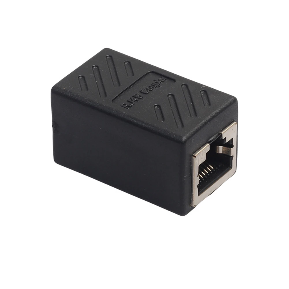 RJ45 Extender 1000Mbps Cat7 Cat6 Cat5e Ethernet Cable Extension Adapter LAN Connector In Line Coupler Female To Female Black