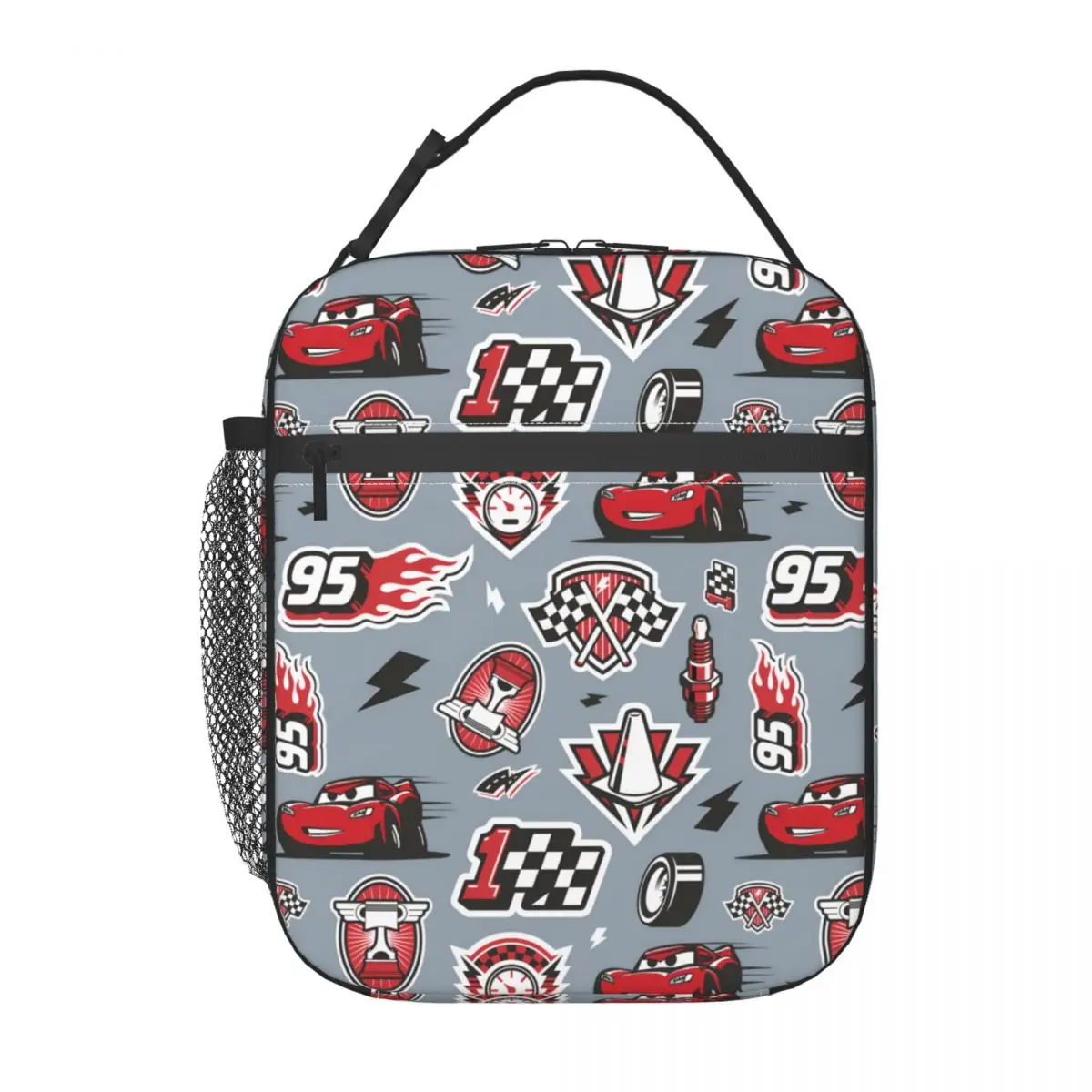 

Custom Lightnings Anime McQueens Lunch Bag Women Thermal Cooler Insulated Lunch Box for Student School
