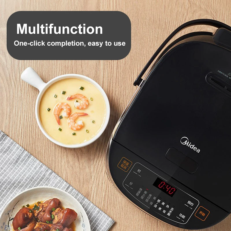 Midea Rice Cooker 5L Large Capacity Multifunctional Electric Cooker Non-stick 220V Home Kitchen Appliances Easy to Use