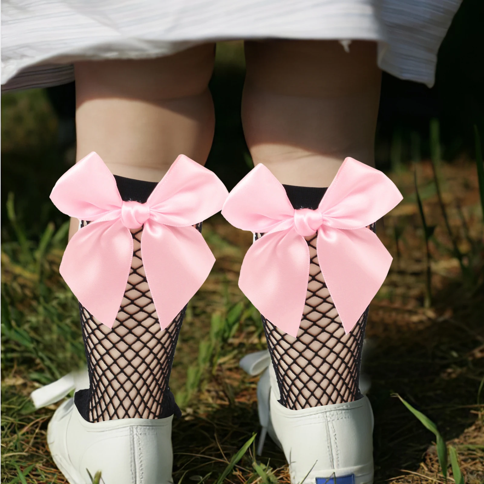 

Children Mesh Socks Girls Bow Ankle Summer Toddler Stockings High Nylon Kids Fashion Cute Baby Accessories