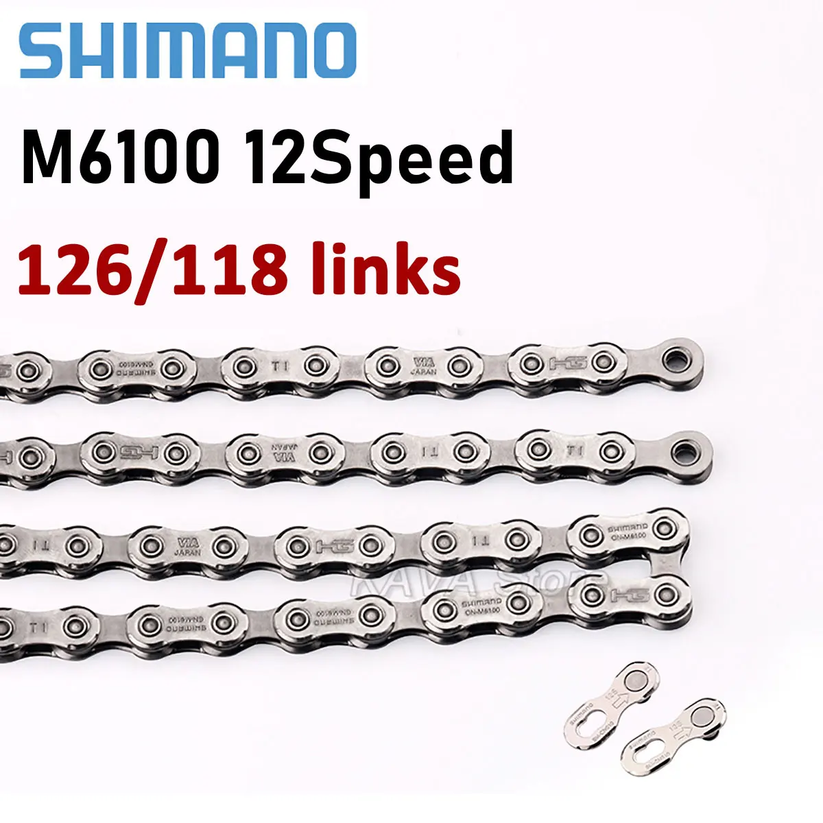 

Shimano Deore 12 Speed HG MTB Chain M6100 12V Mountain Bike Current 12S Bicycle Chains Quick Links 120 118 Links Bike Parts