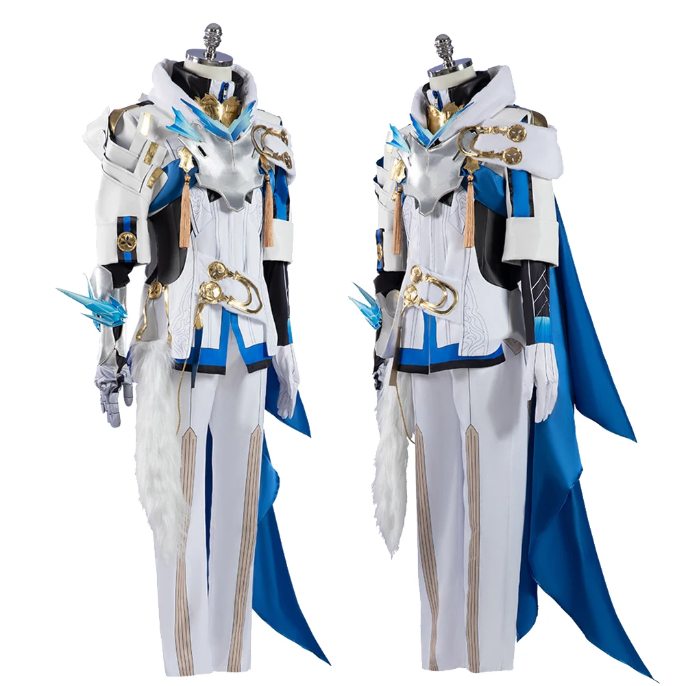 Game Honkai Star Rail Gepard Landau Cosplay Costume Role Play Top Pants Cloak Outfit Boys Men Adult Fancy Dress Up Party Clothes